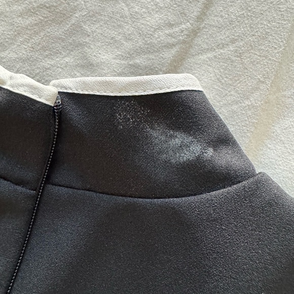 Andrianna Papell Kit Crepe Tie Neck Fit and Flare Dress - Picture 8 of 8